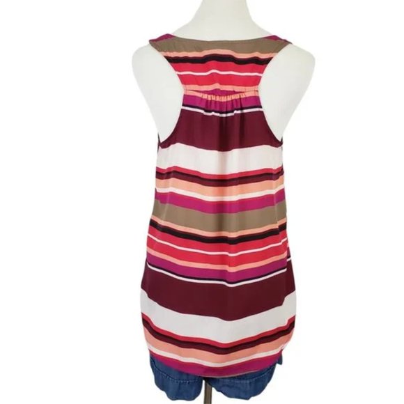 Mossimo Multicolor Stripe Racerback Tank Top szL - Picture 4 of 9